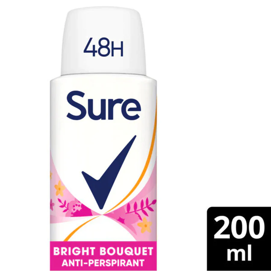 Sure 48 Hour Essential Protection Bright Bouquet Antiperspirant Deodorant 200ml - Image 2