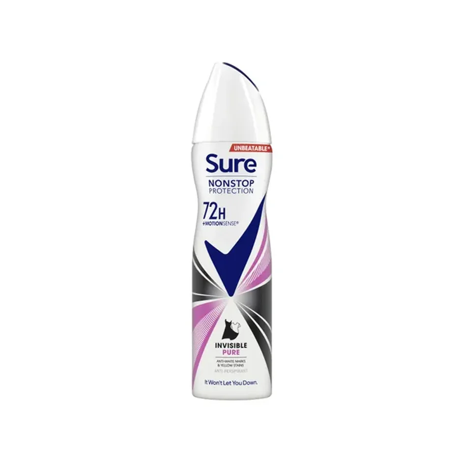 Sure 72 Hour Invisible Pure Anti-perspirant Deodorant 150ml