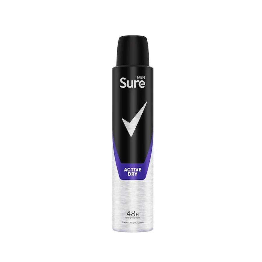 Sure Men Essential Active Dry 48 Hour Anti-perspirant Deodorant 200ml