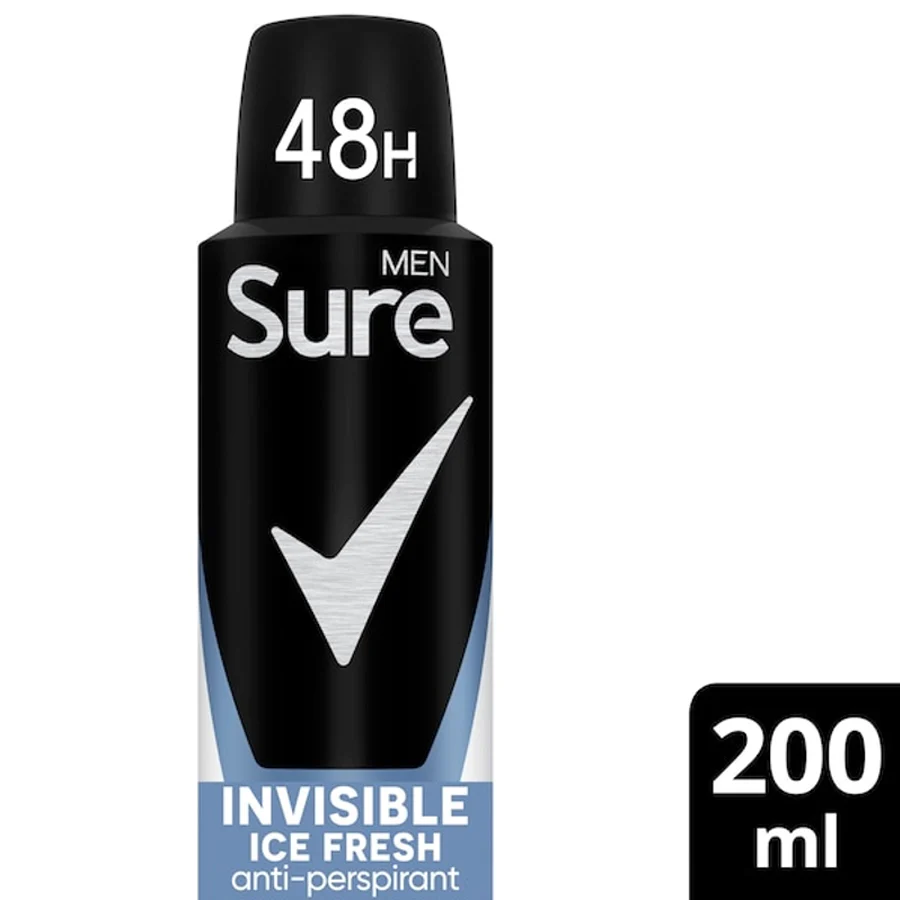 Sure Men Essential Protection Invisible Ice Fresh 48 Hour Anti-perspirant Deodorant 200ml - Image 4