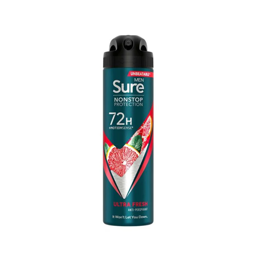 Sure Men Non Stop Ultra Fresh 72 Hour Anti-perspirant Deodorant 150ml