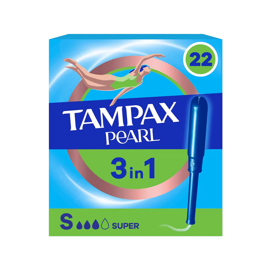 Tampax Pearl 3-in-1 Super Tampons (22 Pack)