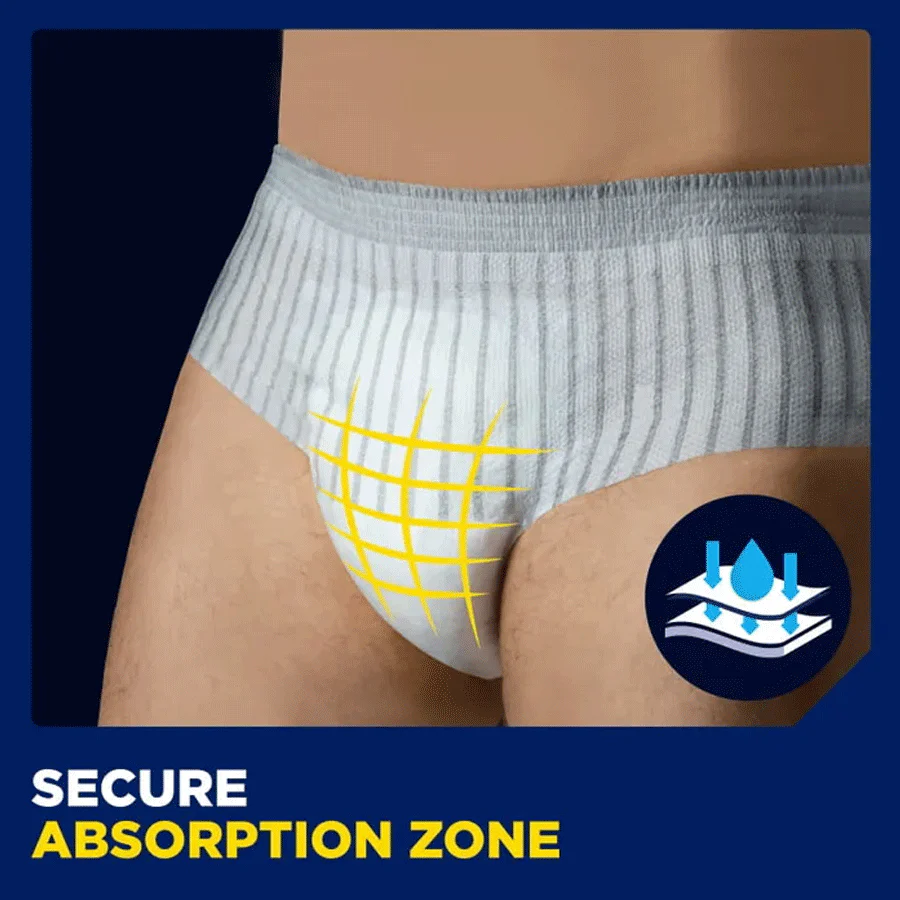 TENA Men Premium Fit Protective Underwear Maxi (Small/Medium | 10 Pack) - Image 3