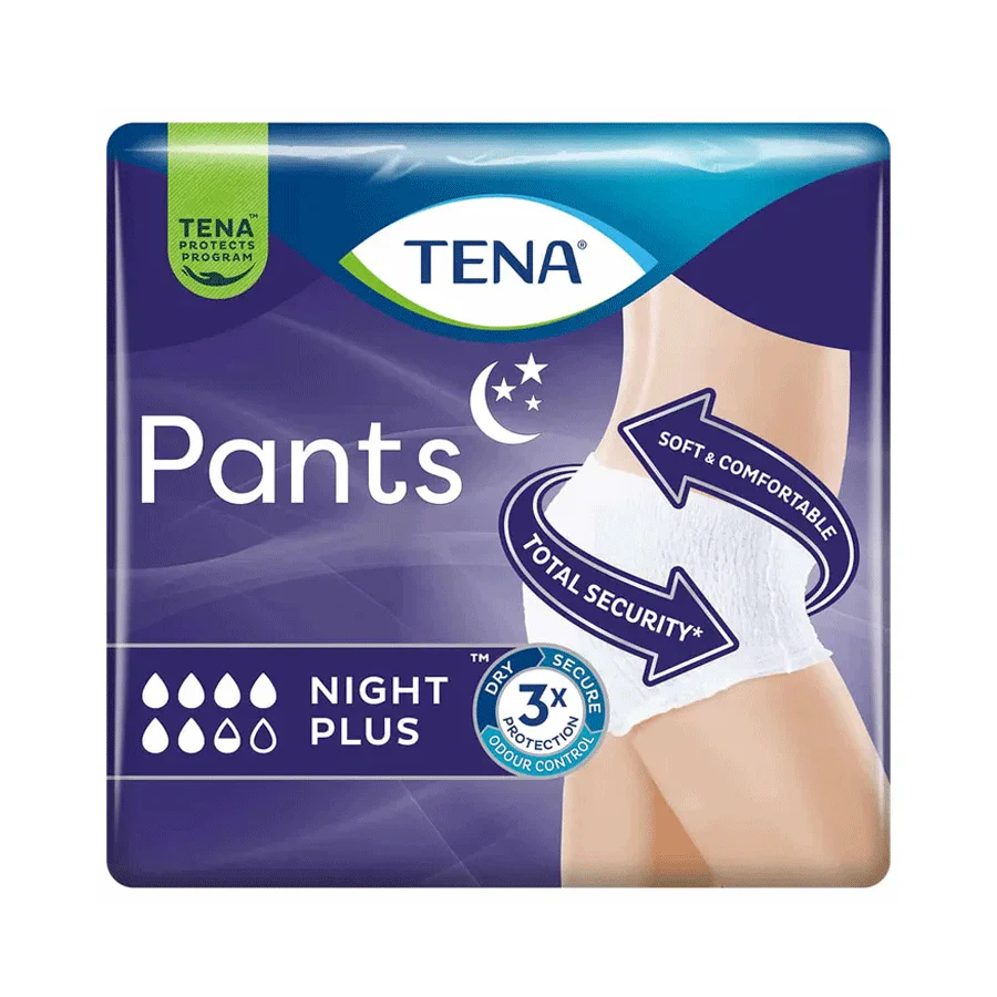 TENA Pants Night Plus (X Large | 12 Pack)