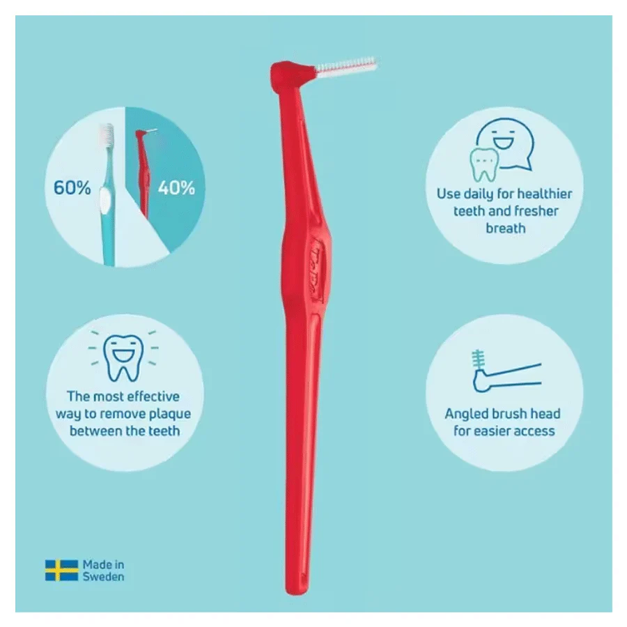 TePe Angle Interdental Brush Red (6 Pack) - Image 3