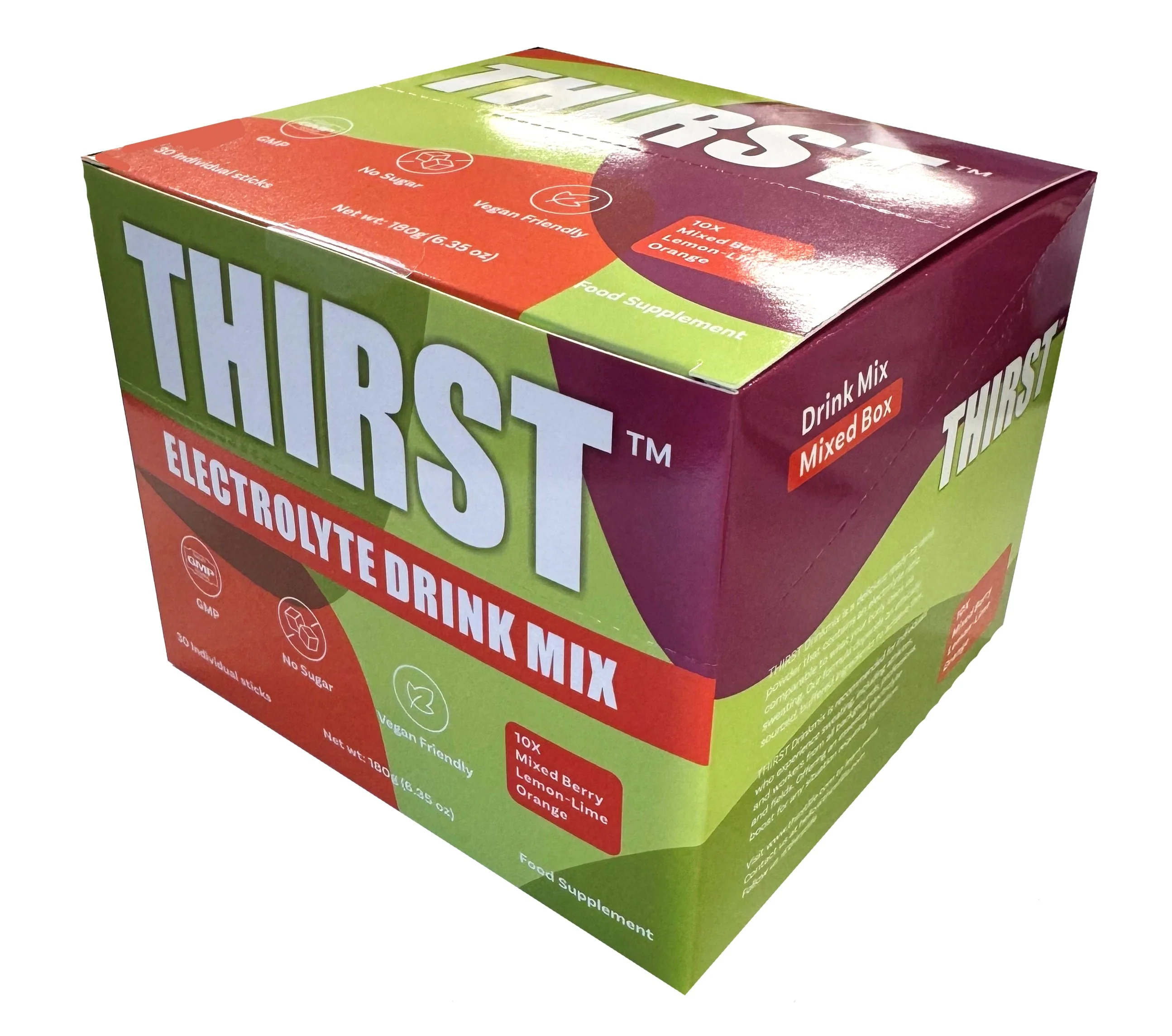 THIRST Electrolyte Drink Mixed Flavour Box (contains 30 x 5g Sachets) - Image 4