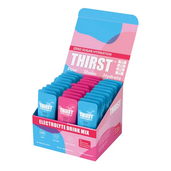 THIRST Electrolyte Drink Mixed Flavour Box (contains 30 x 5g Sachets) - Image 5