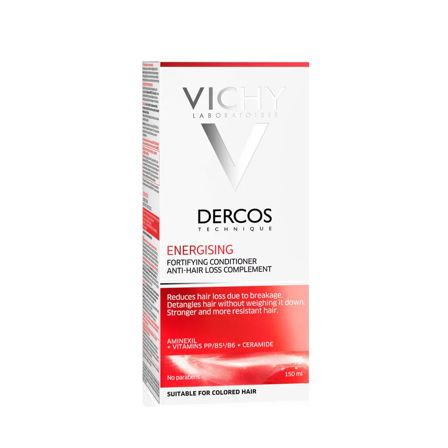 Vichy Dercos Energy+ Fortifying Amino Acid & Ceramide Conditioner for Hair Loss & Thinning Due to Breakage 200ml - Image 2