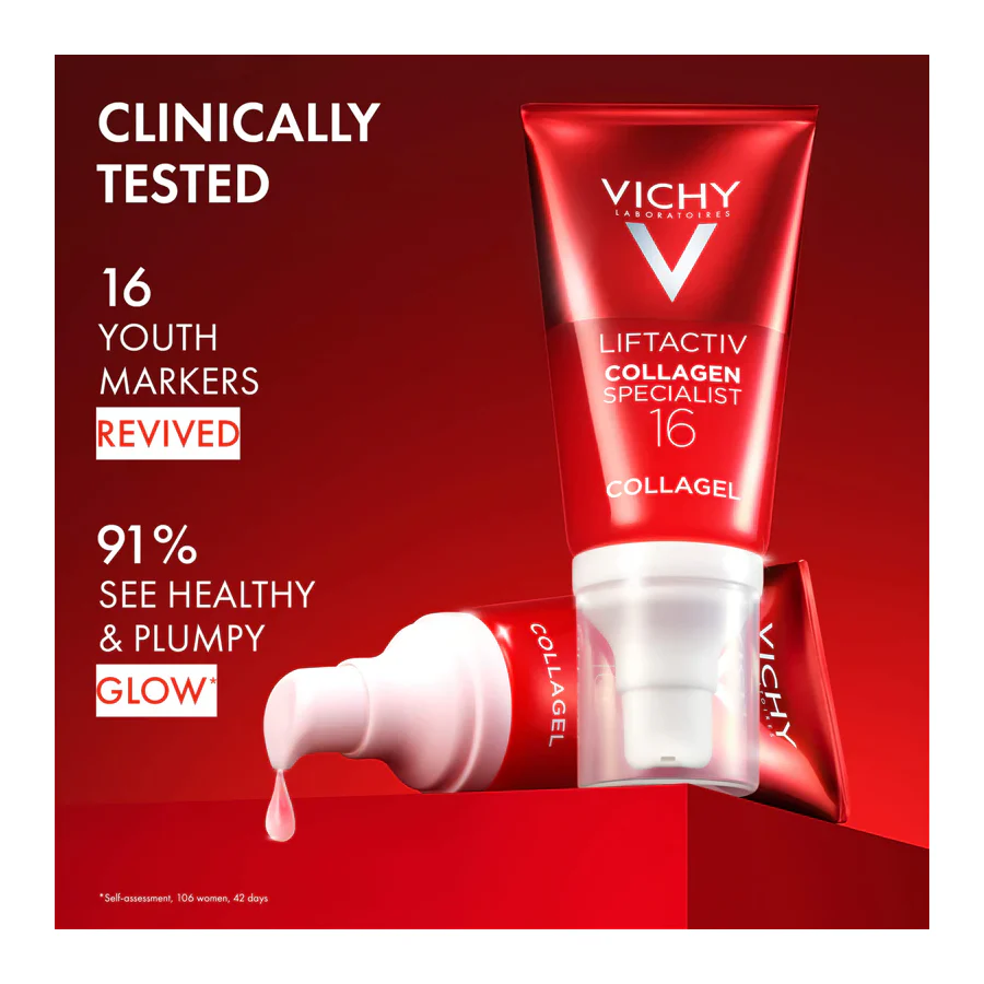 Vichy Liftactiv Collagen Specialist 16 Glow Boosting Gel 50ml - Image 3