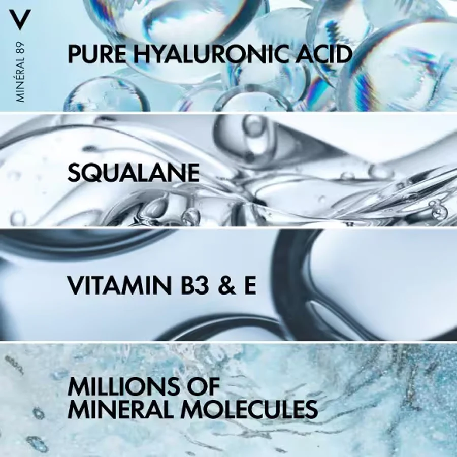 Vichy Mineral 89 72H Moisture Boosting Daily Fluid SPF50+ Hyaluronic Acid 50ml - Image 5