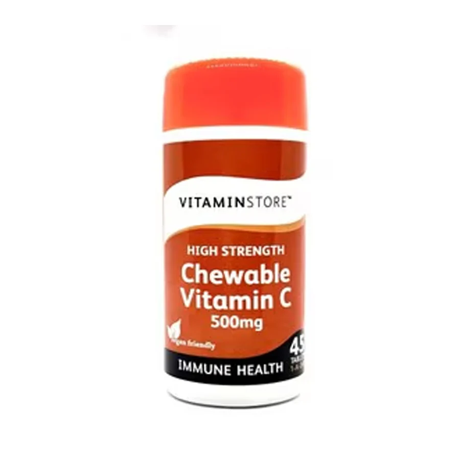 VitaminStore High Strength Chewable Vitamin C 500mg Tablets (45 Pack)