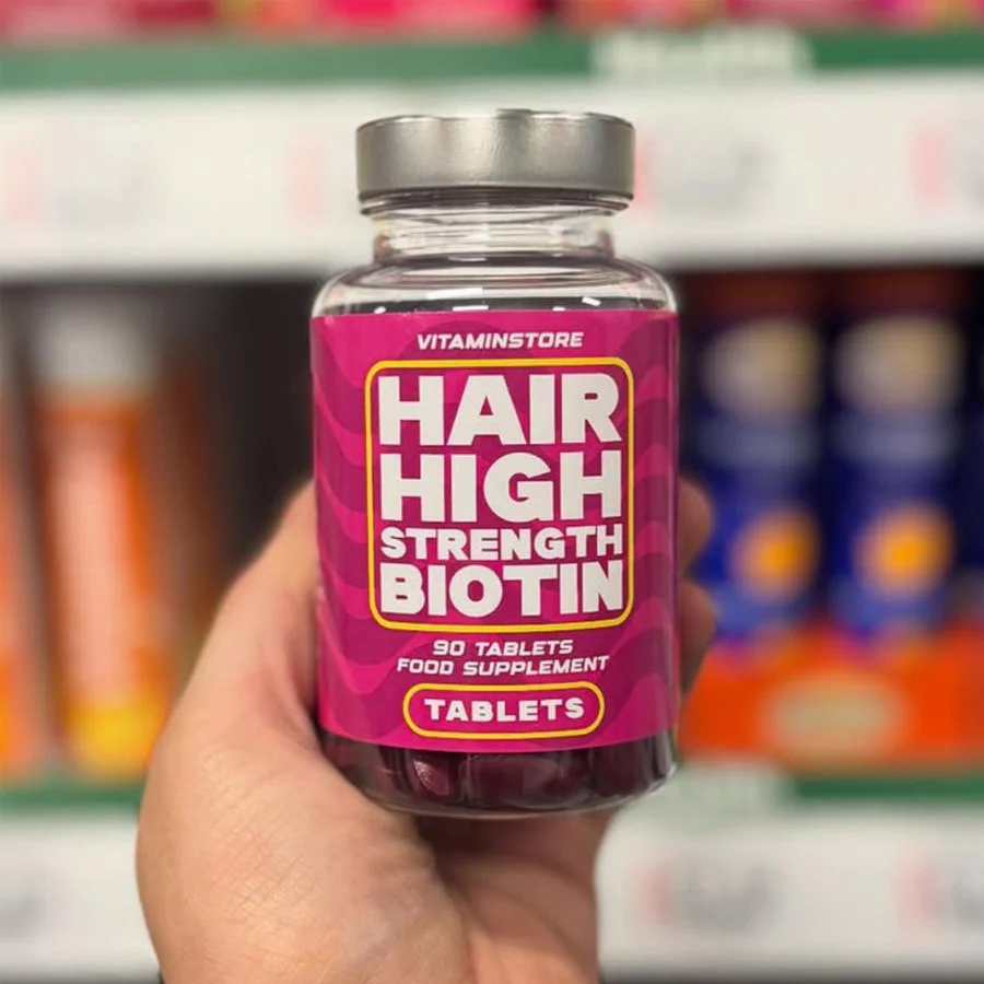 VitaminStore Hair High Strength Biotin 900µg Food Supplement (90 Tablets) - Image 2