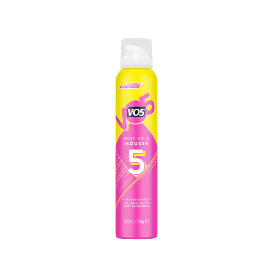 VO5 Mega Hold Styling Mousse 200ml