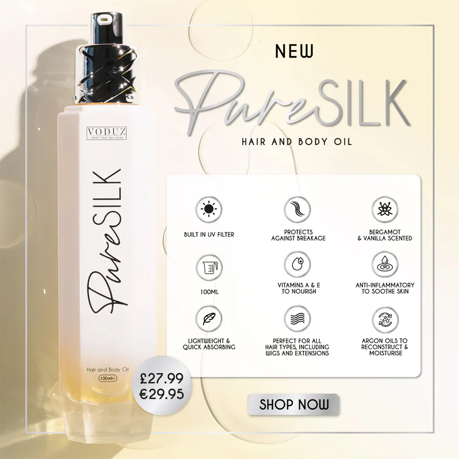 Voduz 'Pure Silk' Hair and Body Oil 100ml - Image 2