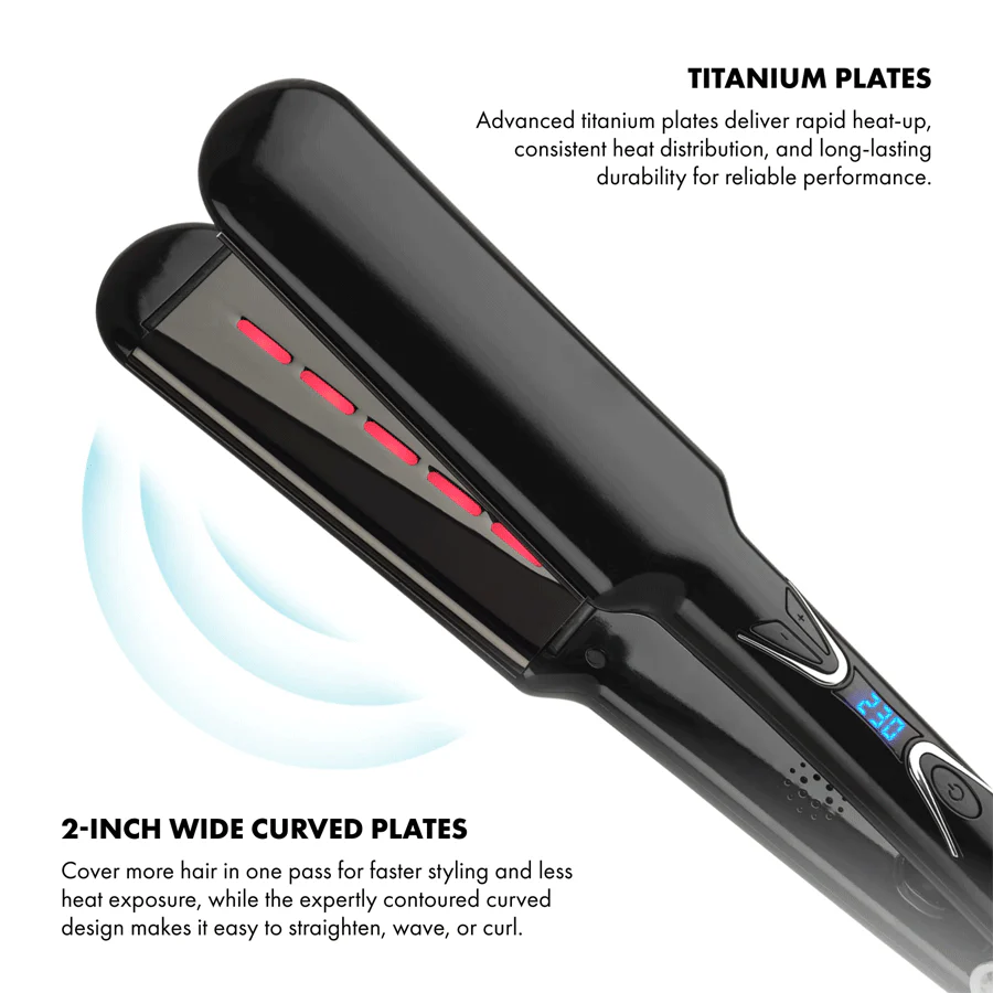 Voduz 'Smooth Operator' Infrared Wide Plate Hair Straightener - Image 3