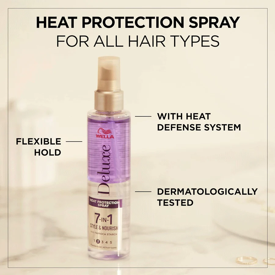 WELLA Deluxe 7 in 1 Heat Protection Spray 150ml - Image 4