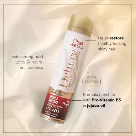 WELLA Deluxe Shine & Repair Hairspray 250ml - Image 2