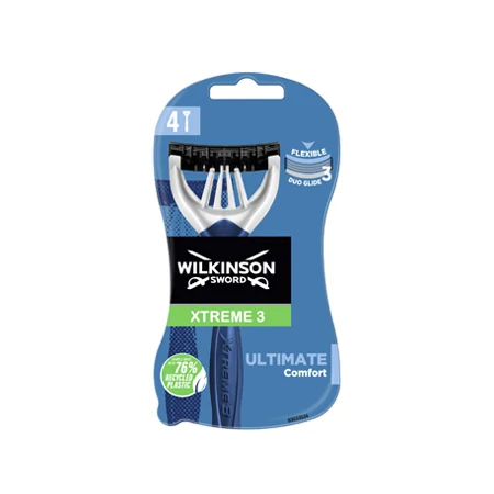 Wilkinson Sword Xtreme 3 Ultimate Plus Disposable Razor (4 Pack)