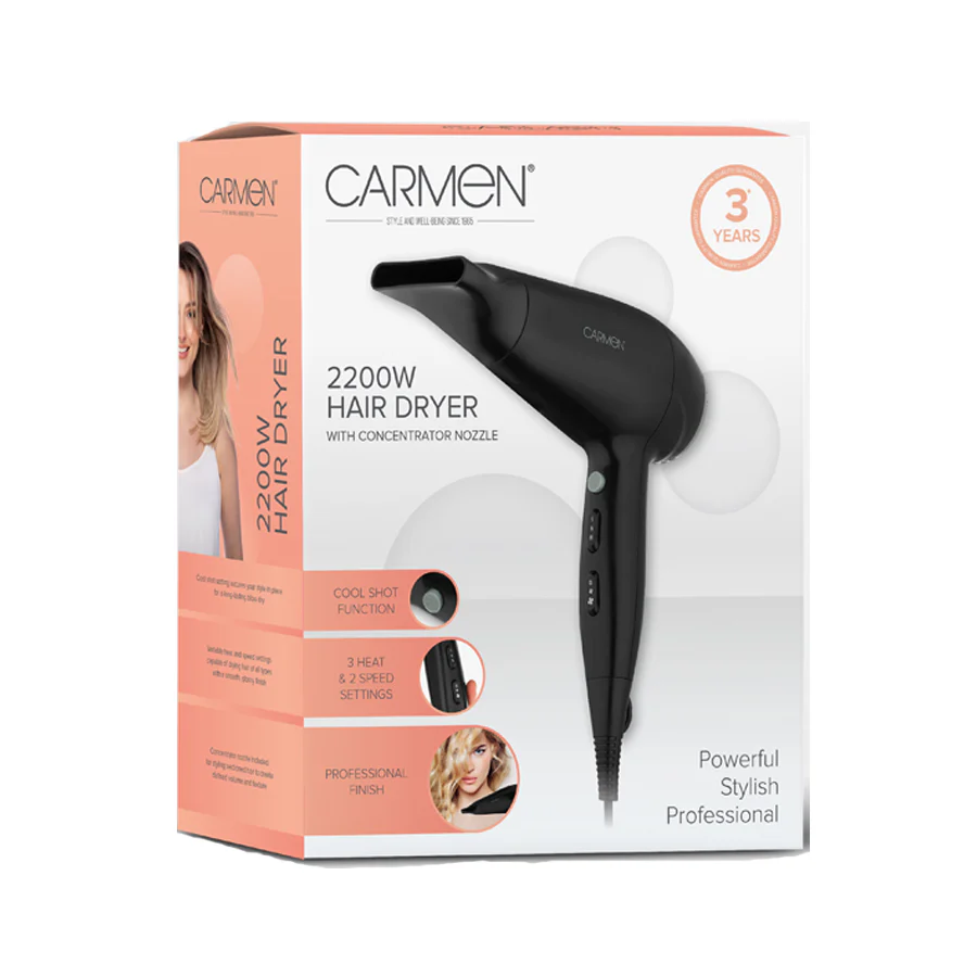 Carmen 2200W Hair Dryer - Image 2