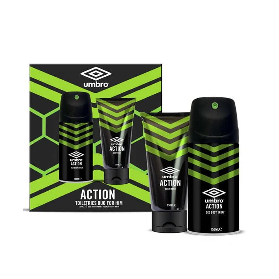 Umbro Action Body Wash & Body Spray Gift Set
