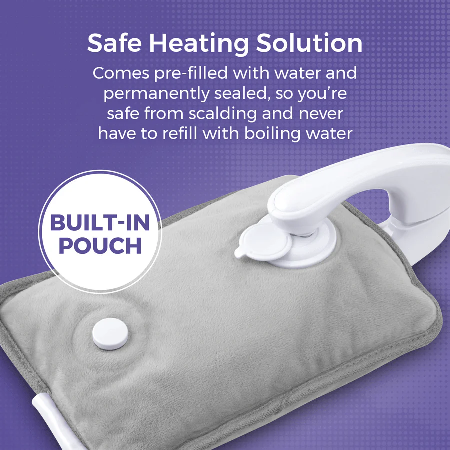 Carmen Rechargeable Hot Water Bottle Grey - Image 3