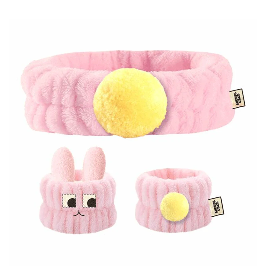 Cheesecake Bunny Headband & Wristband Beauty Set - Image 2
