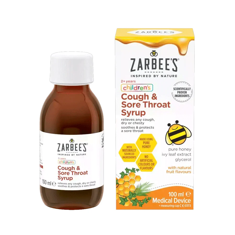 Zarbee’s Children’s Cough & Sore Throat Syrup 100ml - Image 2